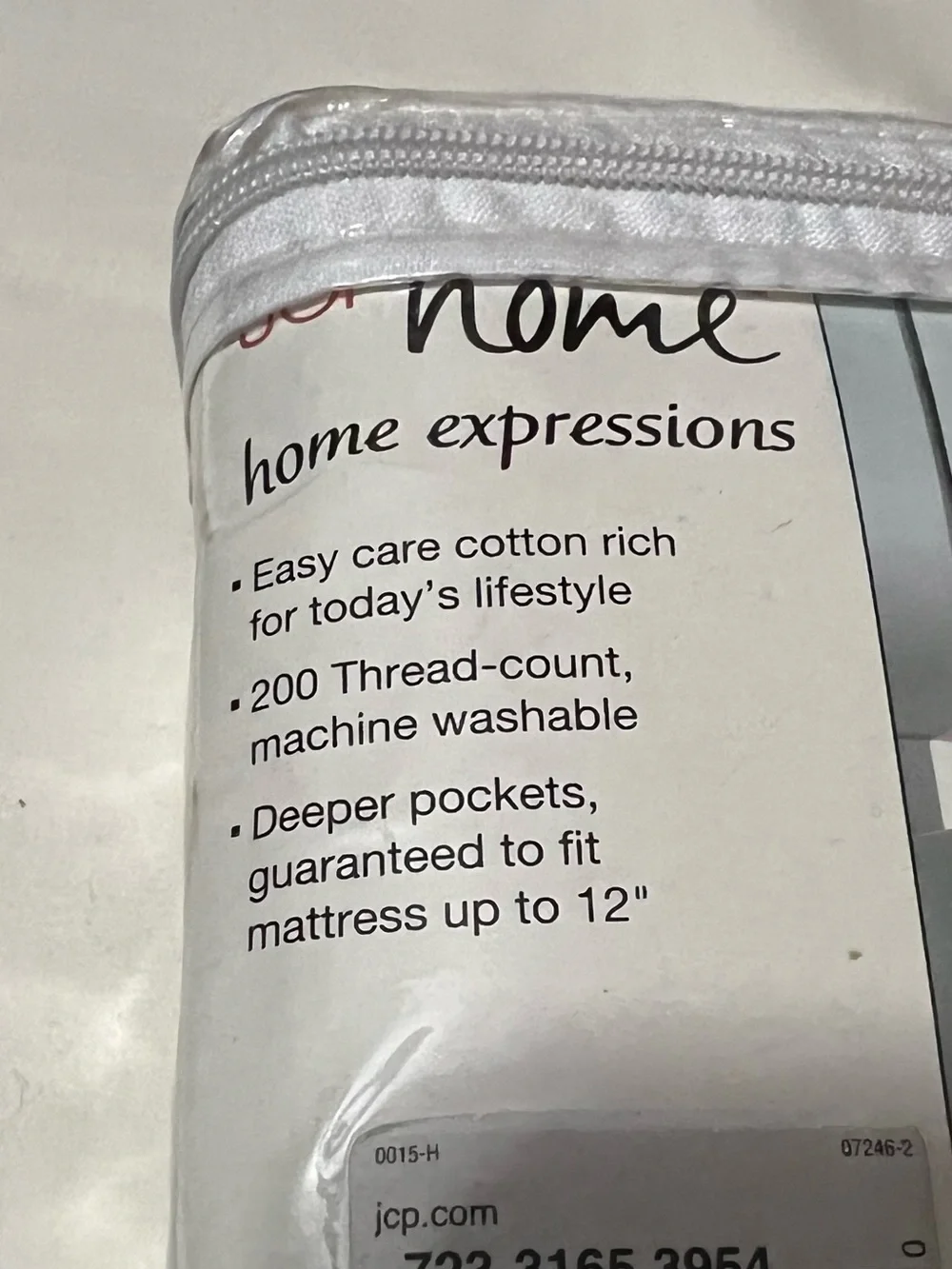 Expressions Twin XL Solid Ivory Sheet Set